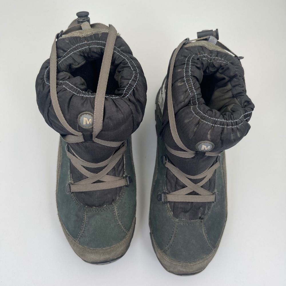 Merrell Thermo Arc Forecast 8 Winter Boots Womens 6 Black Good Waterproof Suede - Picture 9 of 13